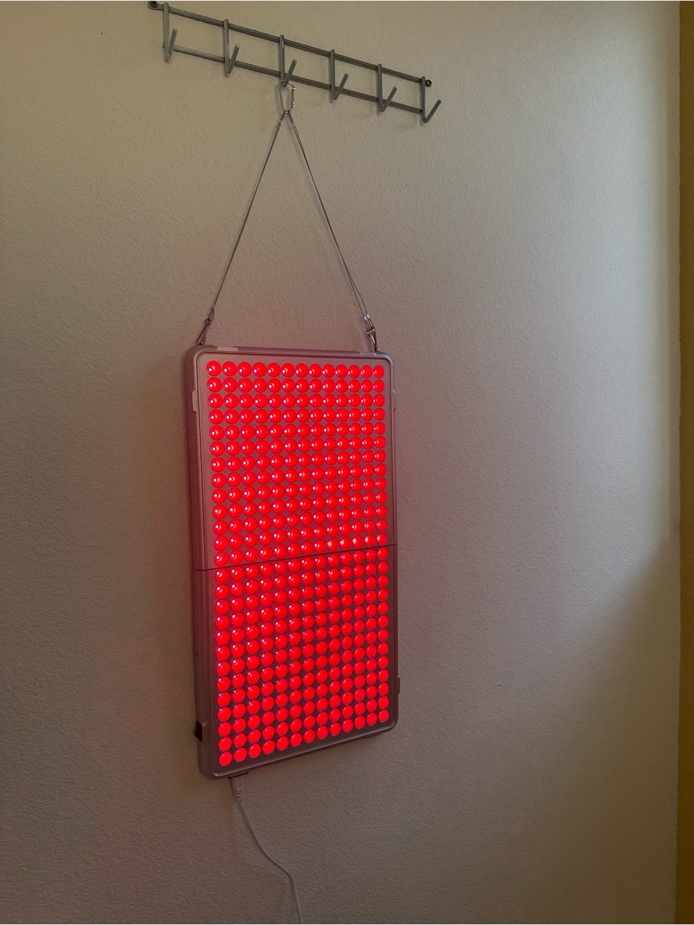 LED red light Panel - Red Illuminated Hanging